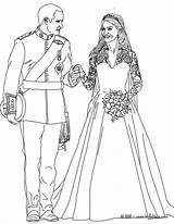Coloring Wedding Pages Dress Royal Bride Color Kate Dresses William Hellokids Colouring People Printable Print Country Choose Coloriage Getcolorings Imprimer sketch template