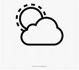 Cloudy Partly Clipartkey sketch template