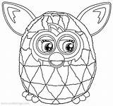 Furby Robot Xcolorings sketch template