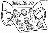 Cookies Coloring Pages Print Colorings Food sketch template