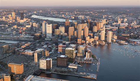 boston seaport aerial view
