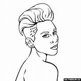 Miley Cyrus Thecolor sketch template