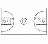 Court Coloring Colorear Basketball sketch template