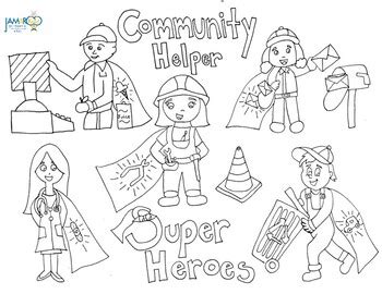 preschool community helper coloring pages