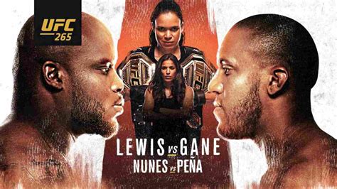 ufc 265 full fight card derrick lewis vs ciryl gane to fight for the