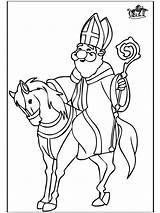 Nikolaus Ausmalen Sankt Sinterklaas Annonse Sint Nicolas Anzeige Annonce sketch template