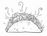 Taco Coloring Pages Printable Tacos Bell Drawing Coloringcafe Print Sheet Food Pdf Dragons Color Sheets Printables Getdrawings Silhouette Getcolorings Howling sketch template