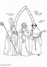 Clergy Coloring Edupics sketch template