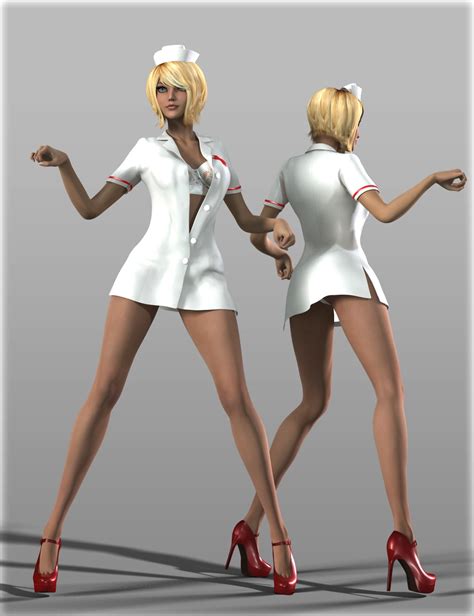 sexy nurse uniform for genesis 2 female s daz 3d