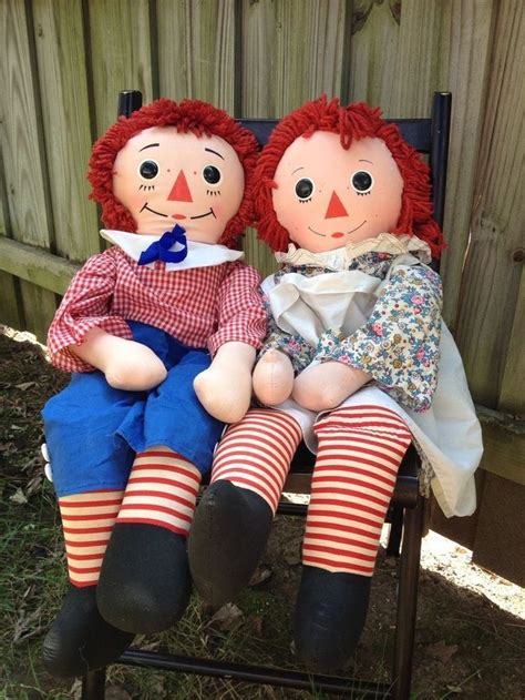 Vintage 32inch Raggedy Ann And Andy Raggedy Ann And Andy Raggedy Ann