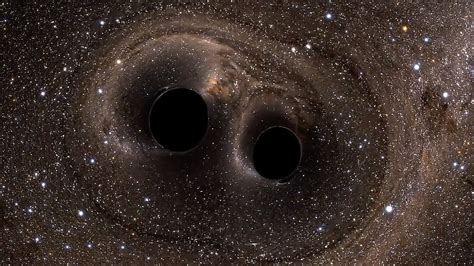 two black holes merge into one with sound youtube