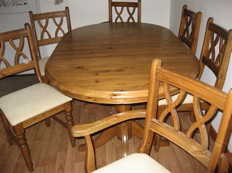 solid pine dining table   chairs  charing kent gumtree