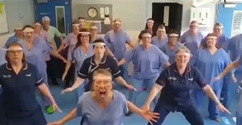 Nhs Staff Criticised For Dancing Daily Mail Online