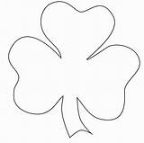 Shamrock Print Printable Coloring Pages Template sketch template