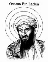 Laden Bin Targets Osama Target Printable Head Shot Hunting Fat His Vermont Gunshop Binladen sketch template