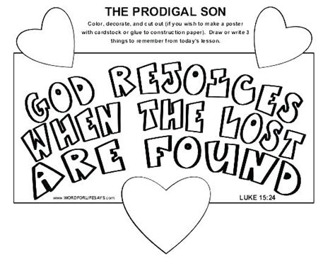 prodigal son coloring page  getcoloringscom  printable