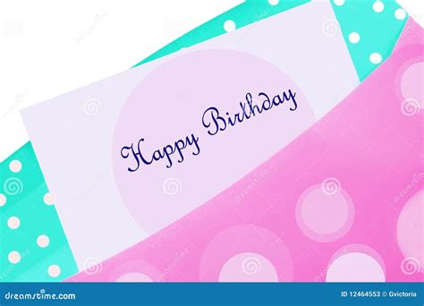 happy birthday card  envelope stock  image