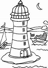 Lighthouse Coloring Pages Maine Moon Carolina North Drawings Printable Island Drawing Simple Colouring Color House Sheets Print Line Getdrawings Kids sketch template