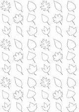 Leaves Coloring Printable Pattern Paper Freebie Ausdruckbares Geschenkpapier A4 sketch template