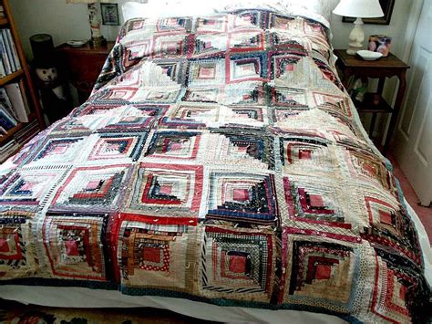 lob cabin quilt tied pattern   pattern