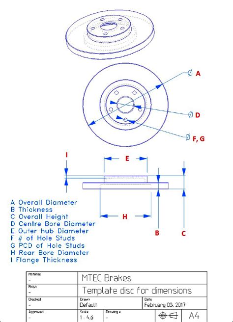 template  disc dimensions