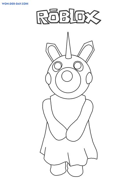 piggy roblox coloring pages  day coloring pages  children