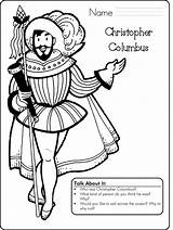 Columbus Coloring Sheet Pages sketch template