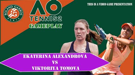 Ekaterina Alexandrova Vs Viktoriya Tomova 🏆 ⚽ French Open 29 05 2023