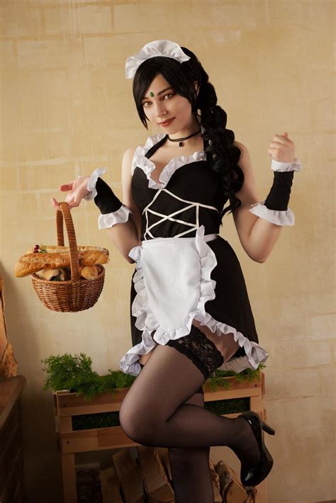 french maid nidalee league of legends cosplay [sawaka