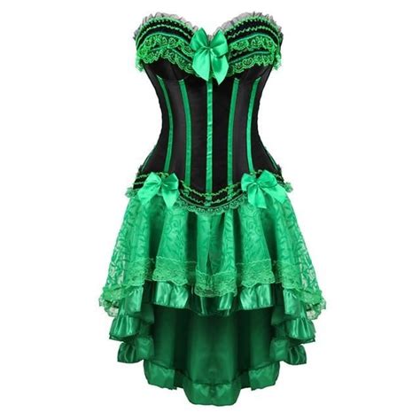 green corset dress in 2019 dresses bustier dress overbust corset