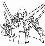 Lego Coloring Wars Star Pages Kids sketch template