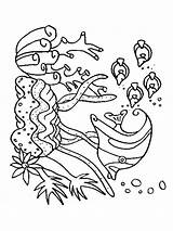 Coloring Seaweed Pages Printable sketch template