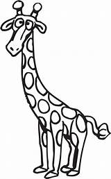 Giraffe Coloring Colouring Popular sketch template