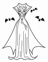 Vampire Coloring Pages Printable Kids sketch template