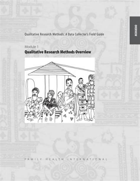 qualitative research methods overview