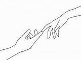 Drawing Hands Hand Reaching Each Touching Other Go Letting Reach Draw Drawings Google Ana Outline Line Bing Search Dadas Desenho sketch template