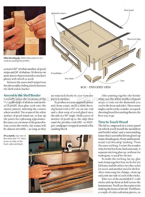 jewelry box plans woodarchivist