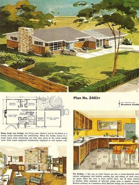 pin  aleks  midcentury ranch style house plans mid century modern house plans mid