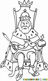 Throne Drawing King Sitting Coloring Drawings His Getdrawings Paint sketch template