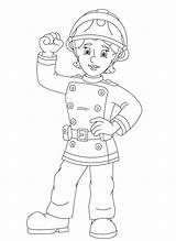 Fireman Norman sketch template