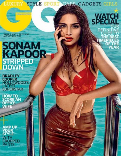 Sonam Kapoor Strips To Bikini In Gq 2013 Photoshoot Sonam Kapoor Hot