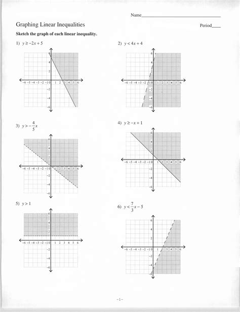 solving linear inequalities worksheet kuta solving systems