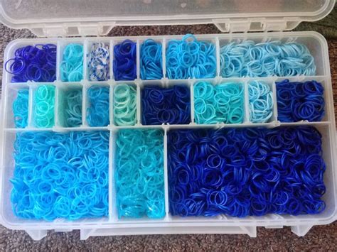 color coded band storage beautiful blues rainbow loom storage rainbow loom color coding