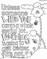 Coloring Dr Seuss Pages Quote Lorax Printable Colouring Choose Board Sheets sketch template