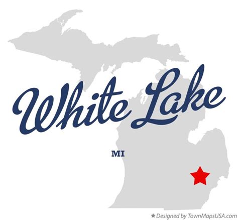 Map Of White Lake Mi Michigan