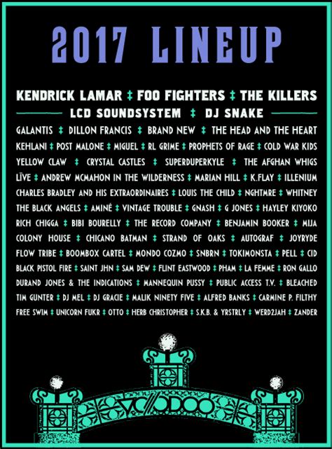 Foo Fighters Kendrick Lamar Headline Voodoo Festival