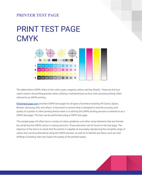 cmyk print test page  printertestpage issuu