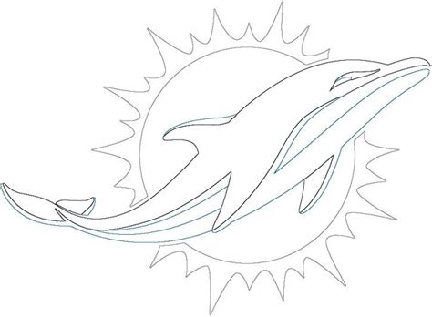 miami dolphins logo coloring page  printable coloring pages artofit