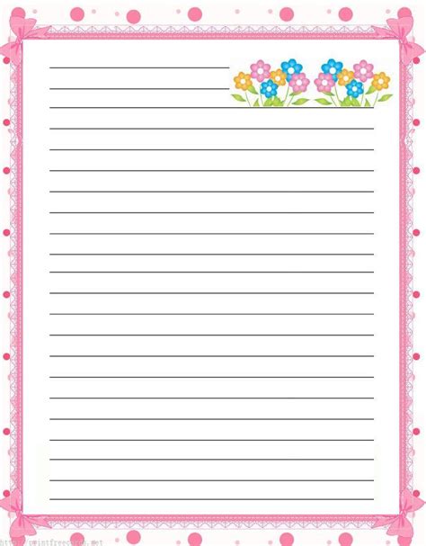 lined paper  border lined letter sized paper stationery