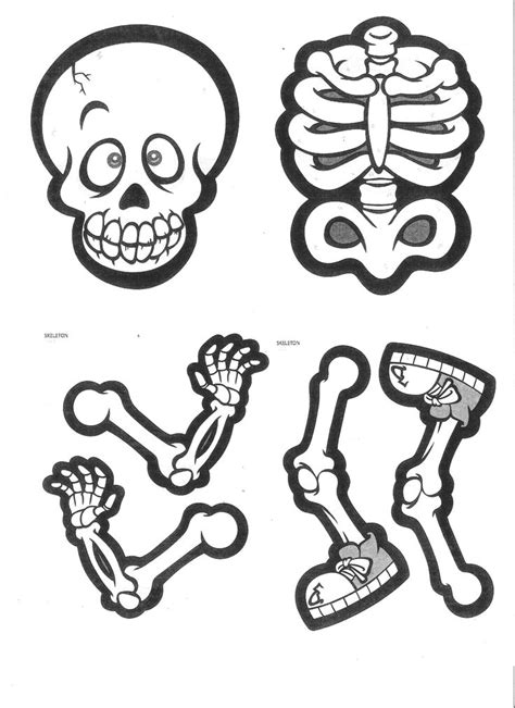printable  tip skeleton template  template printable